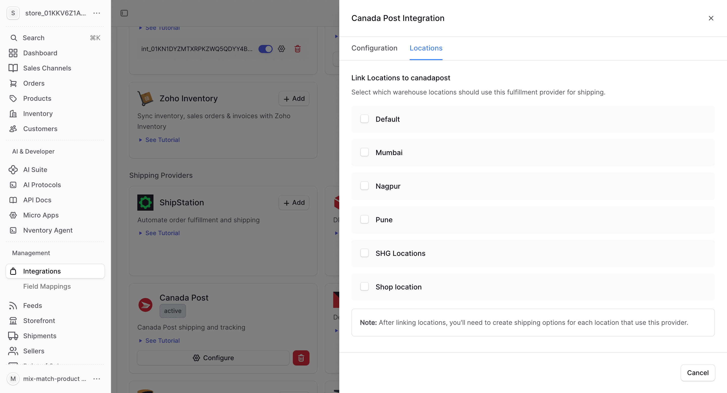 Canada Post locations